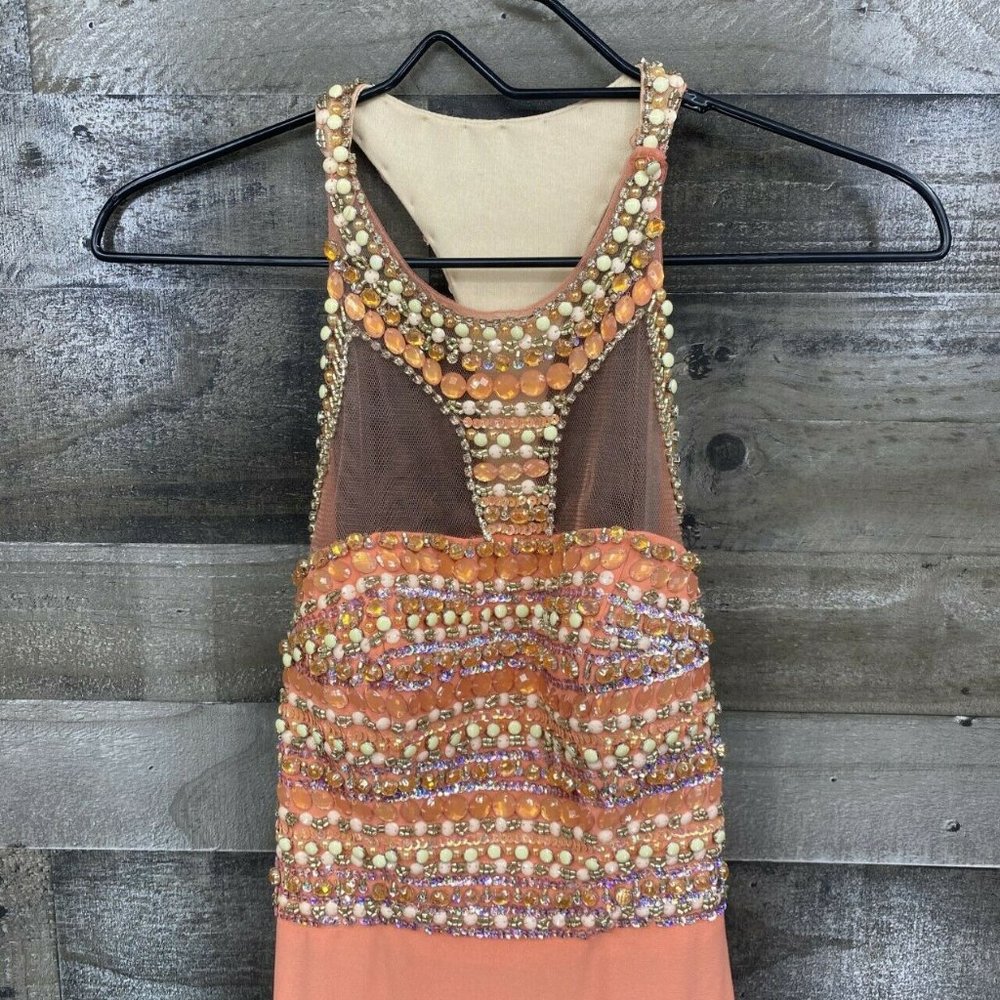 Rachel Allen Princess Beaded Evening Dress Sz 0 - Picture 5 of 9